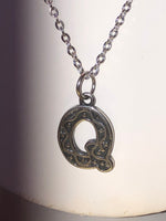 Mens Silver Plated Necklace Q