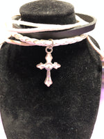 5 strand bracelet with Cross